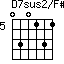 D7sus2/F#=030131_5