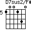 D7sus2/F#=100130_5