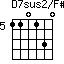 D7sus2/F#=110130_5