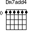 Dm7add4=111111_0