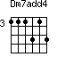 Dm7add4=111313_3