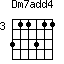 Dm7add4=311311_3