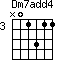 Dm7add4=N01311_3