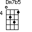 Dm7b5=0231_4