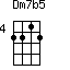 Dm7b5=2212_4