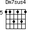 Dm7sus4=113131_5