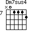 Dm7sus4=N01112_7