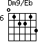 Dm9/Eb=012213_6