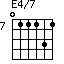 E4/7=011131_7