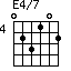 E4/7=023102_4