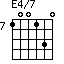 E4/7=100130_7