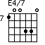 E4/7=100330_7