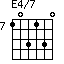 E4/7=103130_7