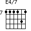 E4/7=111131_7