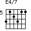 E4/7=312311_5