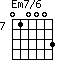 Em7/6=010003_7