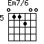 Em7/6=011200_5