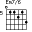 Em7/6=011213_5
