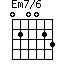 Em7/6=020023_1