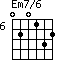 Em7/6=020132_6