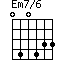 Em7/6=040433_1