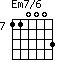 Em7/6=110003_7