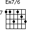 Em7/6=113123_7