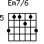 Em7/6=311213_5