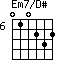 Em7/D#=010232_6
