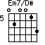 Em7/D#=020013_5