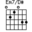 Em7/D#=021033_1