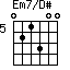 Em7/D#=021300_5