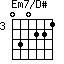Em7/D#=030221_3