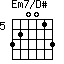 Em7/D#=320013_5
