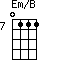 Em/B=0111_7