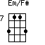 Em/F#=3113_7