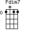 Fdim7=1011_0