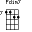 Fdim7=1122_7