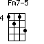 Fm7-5=1213_4