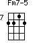 Fm7-5=2212_7