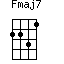 Fmaj7=2231_1