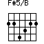 F#5/B=224322_1