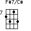 F#7/C#=2313_7
