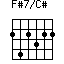 F#7/C#=242322_1