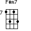 F#m7=1313_7