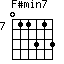 F#min7=011313_7
