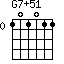 G7+51=101011_0