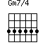 Gm7/4=333333_1
