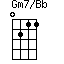 Gm7/Bb=0211_1