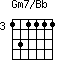 Gm7/Bb=131111_3